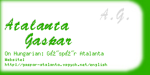 atalanta gaspar business card